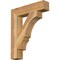 Ekena Millwork Balboa Block Rough Sawn Bracket, Western Red Cedar, 4"W x 20"D x 24"H BKT04X20X24BOA05RWR - alternate 1